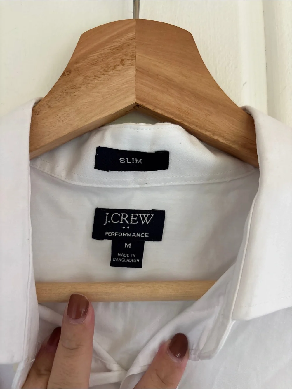 Men's Classic White Button-Up Shirt - Slim Fit JCrew